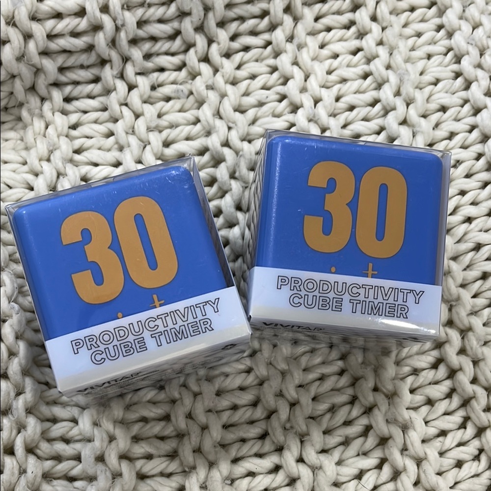 Blue and Gold Productivity Cube Timer